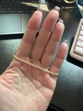 Gold Rope Chain Bracelet - Women Jewelry